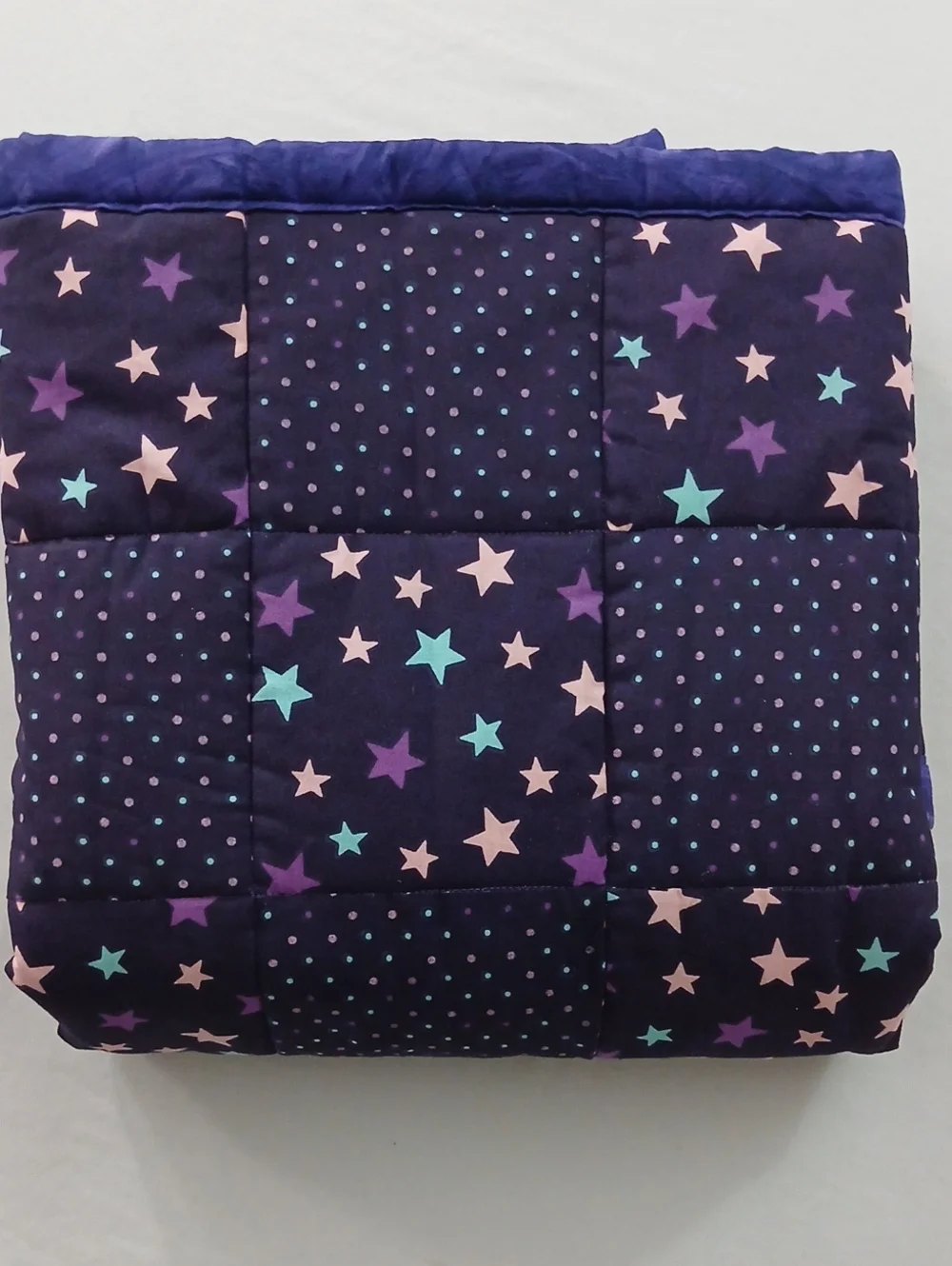 Homemade Purple Mini Quilt